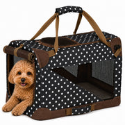 Pet Life '360° Vista View' Zippered Soft Folding Collapsible Durable Metal Framed Pet Dog Crate House Carrier