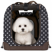 Pet Life '360° Vista View' Zippered Soft Folding Collapsible Durable Metal Framed Pet Dog Crate House Carrier