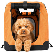 Pet Life '360° Vista View' Zippered Soft Folding Collapsible Durable Metal Framed Pet Dog Crate House Carrier