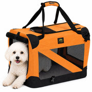 Pet Life '360° Vista View' Zippered Soft Folding Collapsible Durable Metal Framed Pet Dog Crate House Carrier