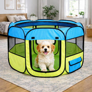 Pet Life 'All-Terrain' Lightweight Easy Folding Wire-Framed Collapsible Travel Pet Dog Playpen crate