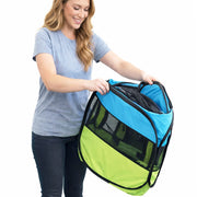 Pet Life 'All-Terrain' Lightweight Easy Folding Wire-Framed Collapsible Travel Pet Dog Playpen crate