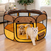 Pet Life 'All-Terrain' Lightweight Easy Folding Wire-Framed Collapsible Travel Pet Dog Playpen crate