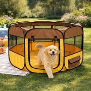 Pet Life 'All-Terrain' Lightweight Easy Folding Wire-Framed Collapsible Travel Pet Dog Playpen crate