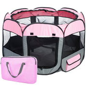 Pet Life 'All-Terrain' Lightweight Easy Folding Wire-Framed Collapsible Travel Pet Dog Playpen crate
