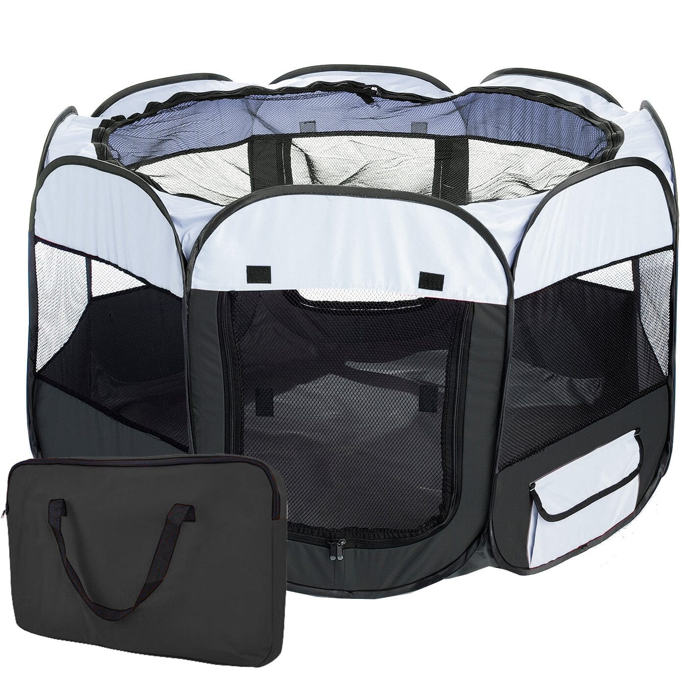 Pet Life 'All-Terrain' Lightweight Easy Folding Wire-Framed Collapsible Travel Pet Dog Playpen crate