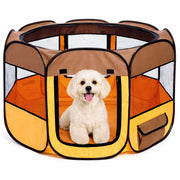 Pet Life 'All-Terrain' Lightweight Easy Folding Wire-Framed Collapsible Travel Pet Dog Playpen crate