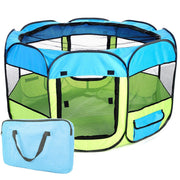 Pet Life 'All-Terrain' Lightweight Easy Folding Wire-Framed Collapsible Travel Pet Dog Playpen crate