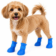 Pet Life Elastic Protective Multi-Usage All-Terrain Rubberized Dog Shoes - Set of 4