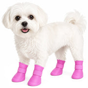 Pet Life Elastic Protective Multi-Usage All-Terrain Rubberized Dog Shoes - Set of 4