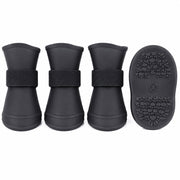 Pet Life Elastic Protective Multi-Usage All-Terrain Rubberized Dog Shoes - Set of 4