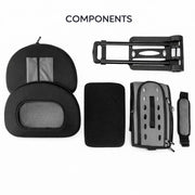 Pet Life 'Final Destination' Airline Approved 2-in-1 Tough-Shell Wheeled Collapsible Travel Fashion Pet Dog Carrier Crate