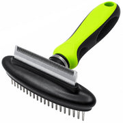 Pet Life Flex Series 2-in-1 Dual-Sided Grooming Undercoat Pet Rake and Deshedder
