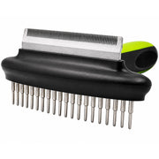Pet Life Flex Series 2-in-1 Dual-Sided Grooming Undercoat Pet Rake and Deshedder
