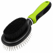 Pet Life Flex Series 2-in-1 Dual-Sided Pin and Bristle Grooming Pet Brush