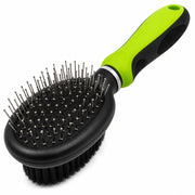 Pet Life Flex Series 2-in-1 Dual-Sided Pin and Bristle Grooming Pet Brush