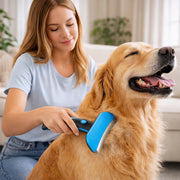Pet Life 'Fur-Guard' Easy Self-Cleaning Grooming Deshedder Pet Comb