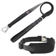 Pet Life 'Geo-prene' 2-in-1 Shock Absorbing Neoprene Padded Reflective Dog Leash and Collar