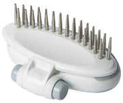 Pet Life 'Gyrater' Swivel Travel Dual-Rowed Grooming Undercoat Pet Rake