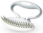 Pet Life 'Gyrater' Swivel Travel Dual-Rowed Grooming Undercoat Pet Rake