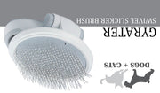 Pet Life 'Gyrater' Travel Swivel Pet Grooming Slicker Brush