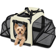 Pet Life 'Hounda Accordion' Metal Framed Soft-Folding Collapsible Dual-Sided Expandable Pet Dog Crate