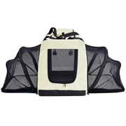 Pet Life 'Hounda Accordion' Metal Framed Soft-Folding Collapsible Dual-Sided Expandable Pet Dog Crate