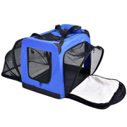 Pet Life 'Hounda Accordion' Metal Framed Soft-Folding Collapsible Dual-Sided Expandable Pet Dog Crate