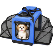 Pet Life 'Hounda Accordion' Metal Framed Soft-Folding Collapsible Dual-Sided Expandable Pet Dog Crate
