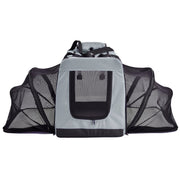 Pet Life 'Hounda Accordion' Metal Framed Soft-Folding Collapsible Dual-Sided Expandable Pet Dog Crate