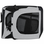 Pet Life 'Hounda Accordion' Metal Framed Soft-Folding Collapsible Dual-Sided Expandable Pet Dog Crate