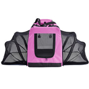Pet Life 'Hounda Accordion' Metal Framed Soft-Folding Collapsible Dual-Sided Expandable Pet Dog Crate