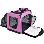 Pet Life 'Hounda Accordion' Metal Framed Soft-Folding Collapsible Dual-Sided Expandable Pet Dog Crate
