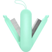 Pet Life 'JOYNE' Multi-Functional 2-in-1 Swivel Travel Grooming Comb and Deshedder