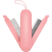 Pet Life 'JOYNE' Multi-Functional 2-in-1 Swivel Travel Grooming Comb and Deshedder