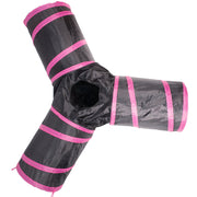 Pet Life 'Kitting-Go-Seek' Collapsible Folding Travel 3-way Kitty Cat Tunnel