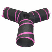 Pet Life 'Kitting-Go-Seek' Collapsible Folding Travel 3-way Kitty Cat Tunnel