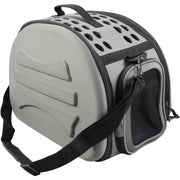 Pet Life 'Narrow Shelled' Lightweight Collapsible Military Grade Fashion Designer Travel Pet Dog Carrier Crate