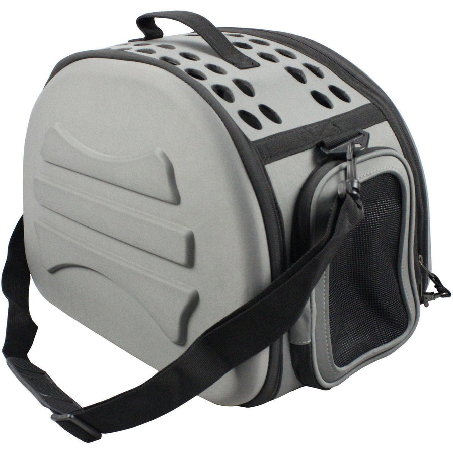 Pet Life 'Narrow Shelled' Lightweight Collapsible Military Grade Fashion Designer Travel Pet Dog Carrier Crate