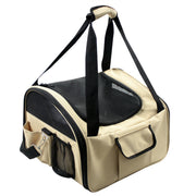 Pet Life 'Ultra-Lock' Collapsible Safety Travel Wire Folding Pet Dog Car Seat Car Seat Carrier crate
