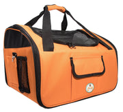 Pet Life 'Ultra-Lock' Collapsible Safety Travel Wire Folding Pet Dog Car Seat Car Seat Carrier crate