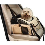 Pet Life 'Ultra-Lock' Collapsible Safety Travel Wire Folding Pet Dog Car Seat Car Seat Carrier crate