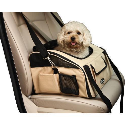 Pet Life 'Ultra-Lock' Collapsible Safety Travel Wire Folding Pet Dog Car Seat Car Seat Carrier crate