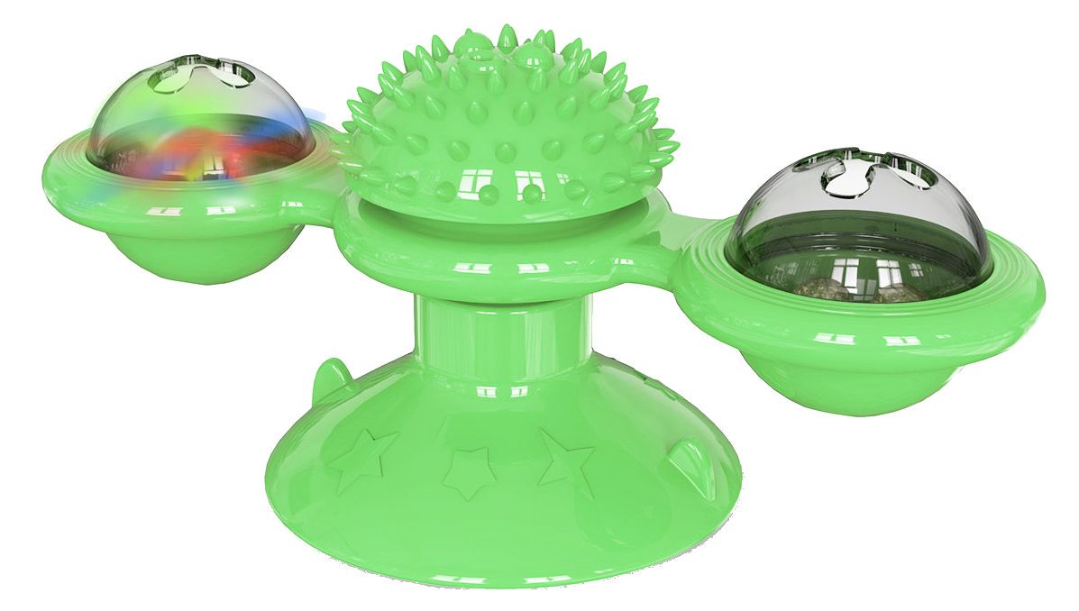 Pet Life 'Windmill' Rotating Suction Cup Spinning Cat Toy
