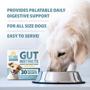 Pet's Choice Gut Instincts Probiotic Powder Packets for Dogs – Daily Digestive & Immune Support, 30 Count