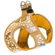 Plush Step In Glitter Glow Harness - Gold