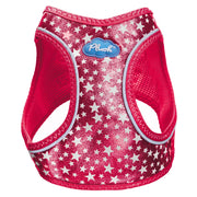 Plush Step In Glitter Glow Harness - Red