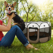 Portable Foldable Pet Playpen For Dogs Cats Other Pets - Pristine Pet Supply