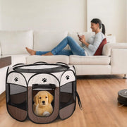 Portable Foldable Pet Playpen For Dogs Cats Other Pets - Pristine Pet Supply