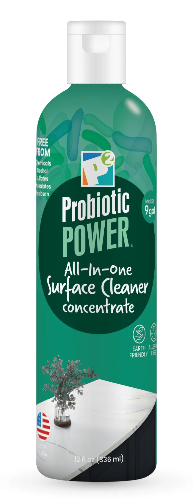 P2 Probiotic Power All-in-1 Surface Cleaner, 12 oz